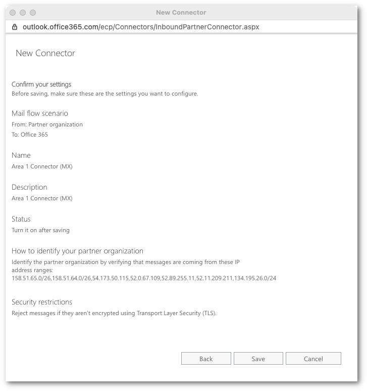Review settings